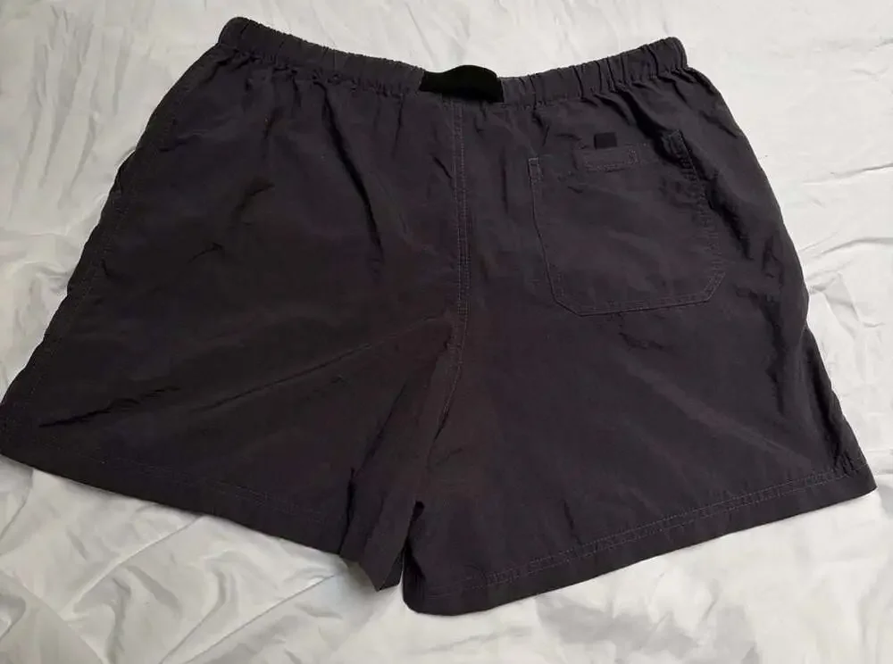 Patagonia Women's Slate Gray Belted Nylon Outdoor Hiking Shorts Large